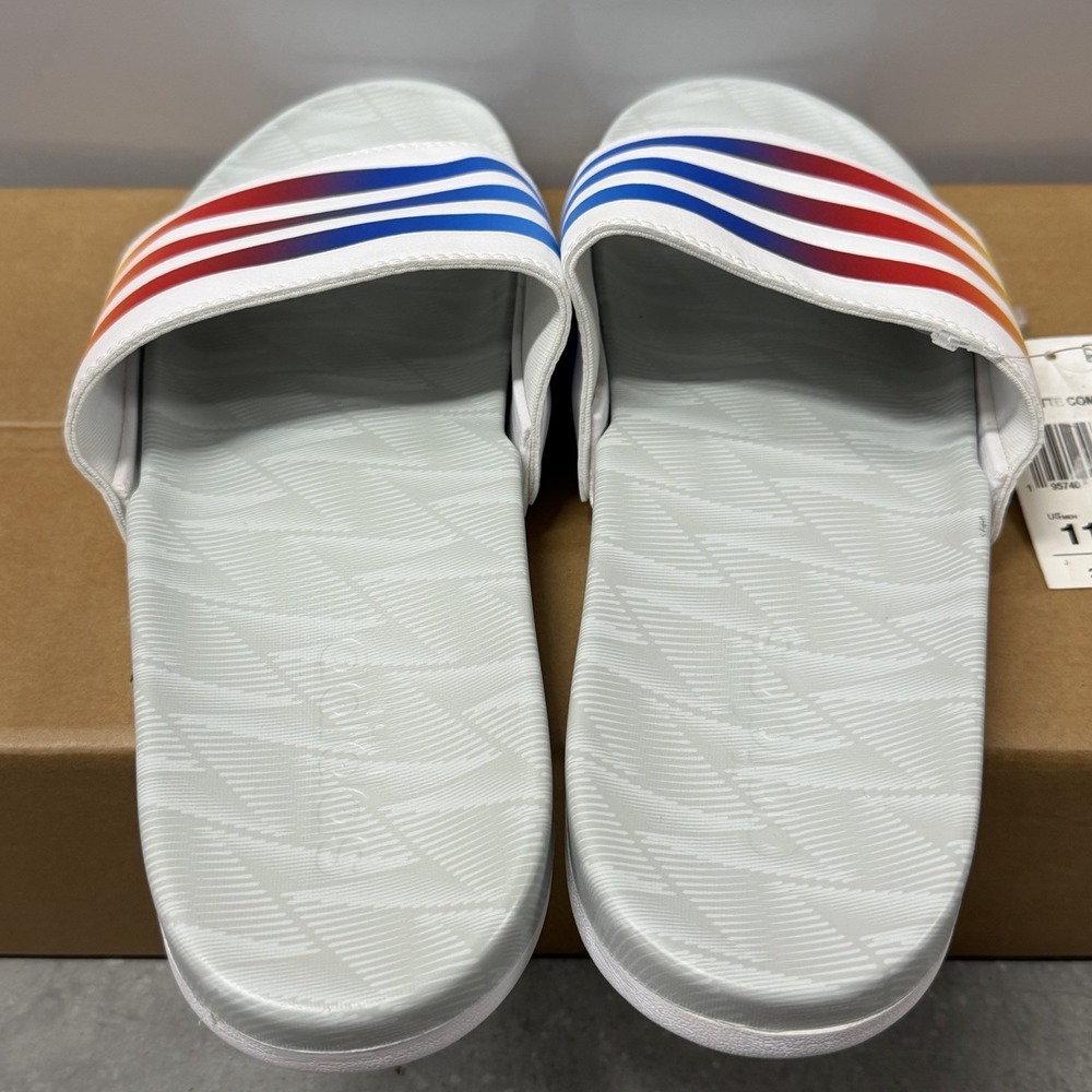 ADIDAS adilette Mens Size 11 Slides Comfort Slip On Flip Flops NEW - Picture 4 of 7